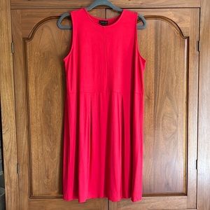 J Jill Wearever Red Sleeveless Dress